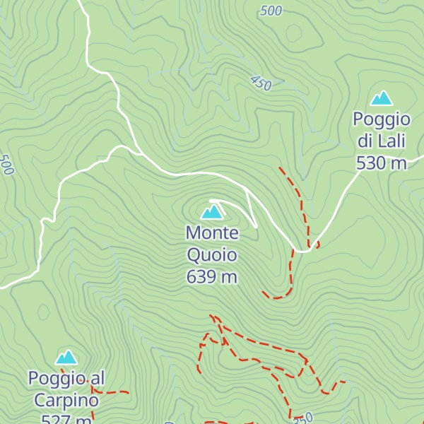 Map of Monte Quoio