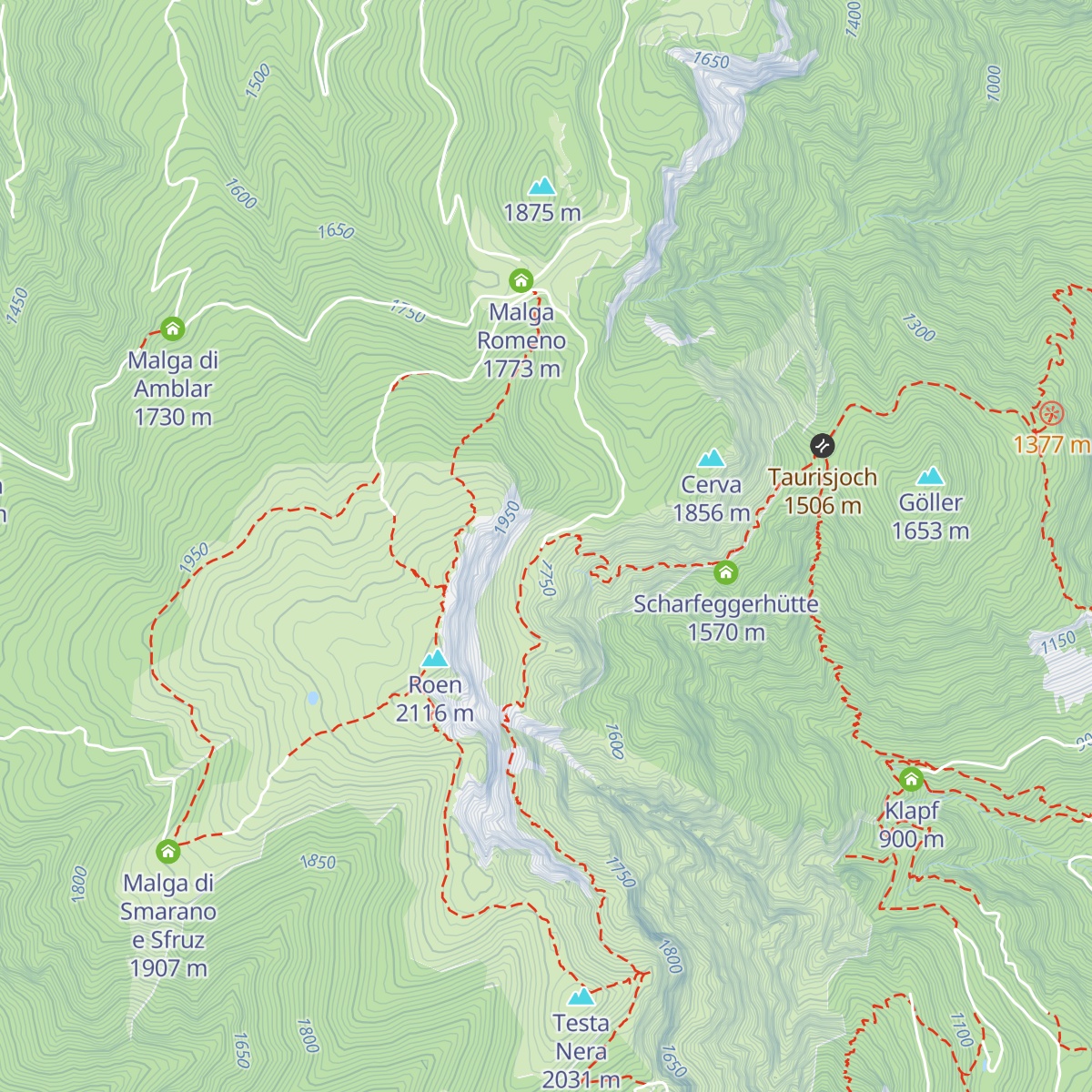 Überetscher Hütte - Rifugio Oltradige map