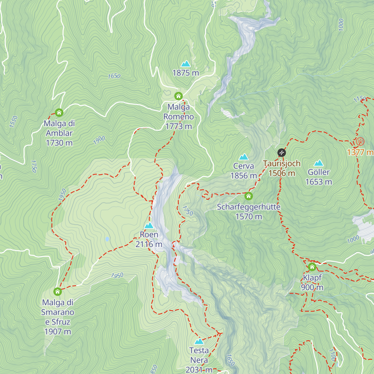 Überetscher Hütte - Rifugio Oltradige map