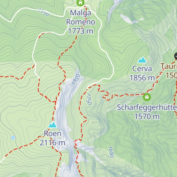 Map of Überetscher Hütte - Rifugio Oltradige