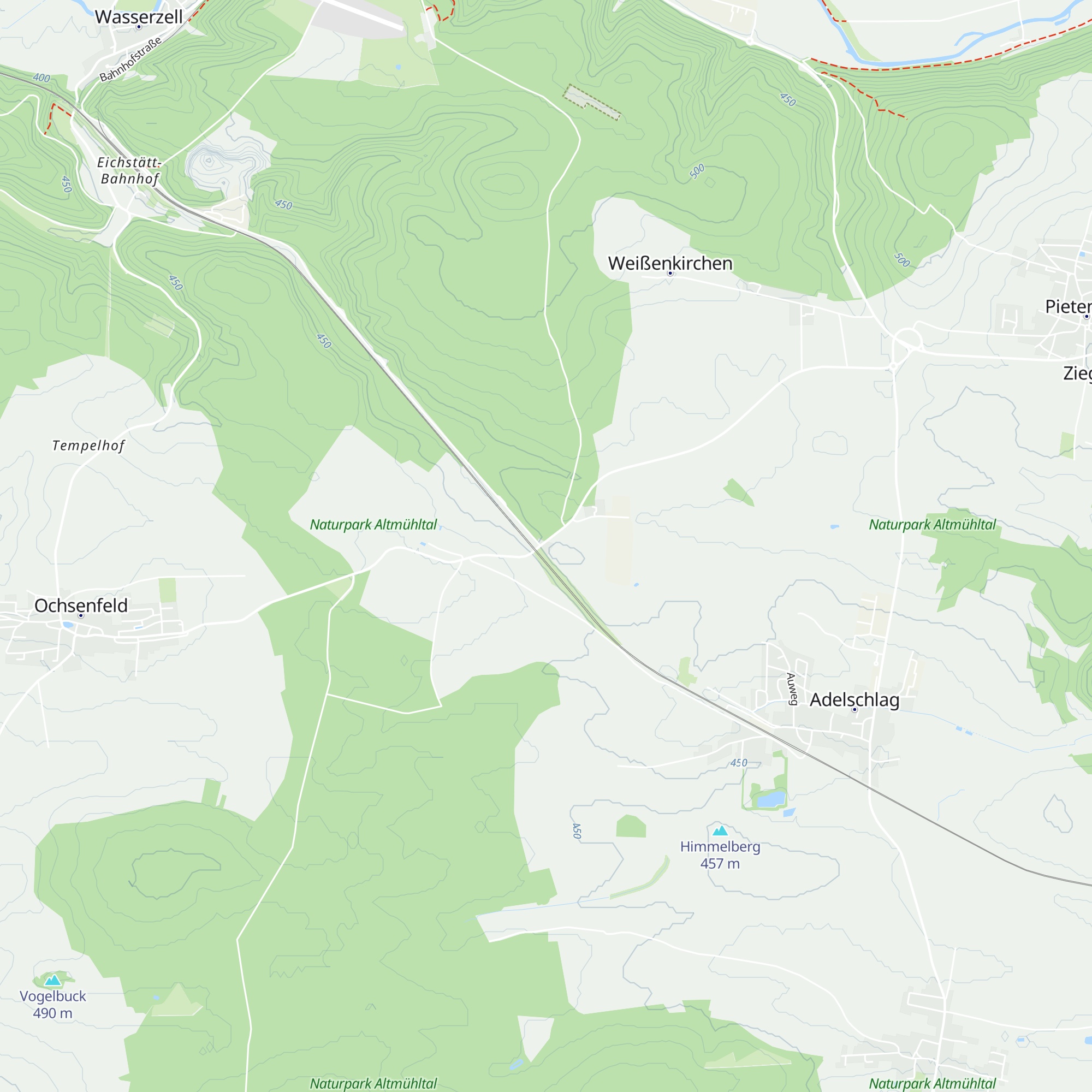 Waldhütte map