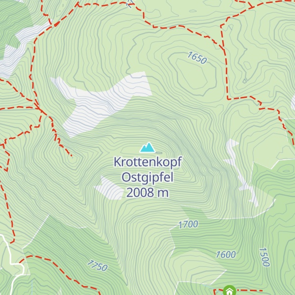 Map of Krottenkopf Ostgipfel