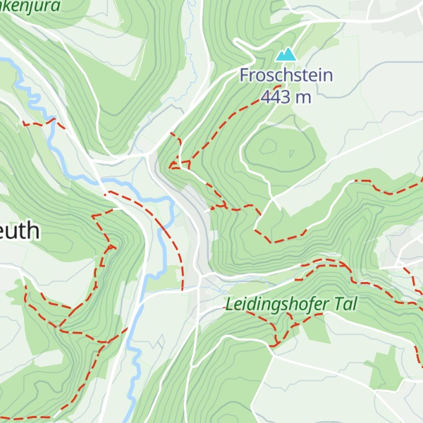 Map of Bergwachthütte Veilbronn
