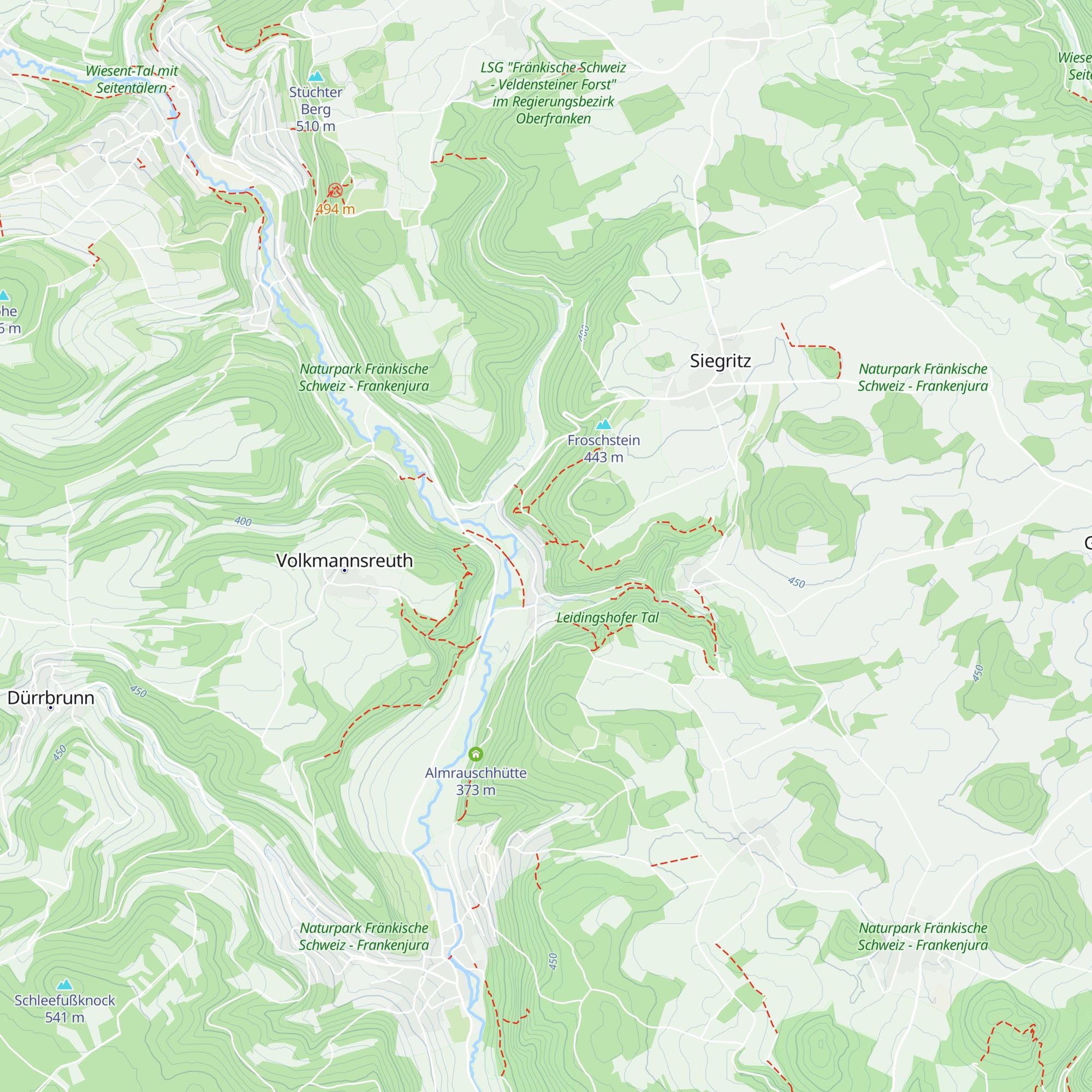 Bergwachthütte Veilbronn map