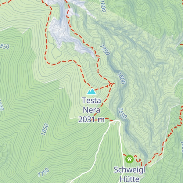 Map of Testa Nera