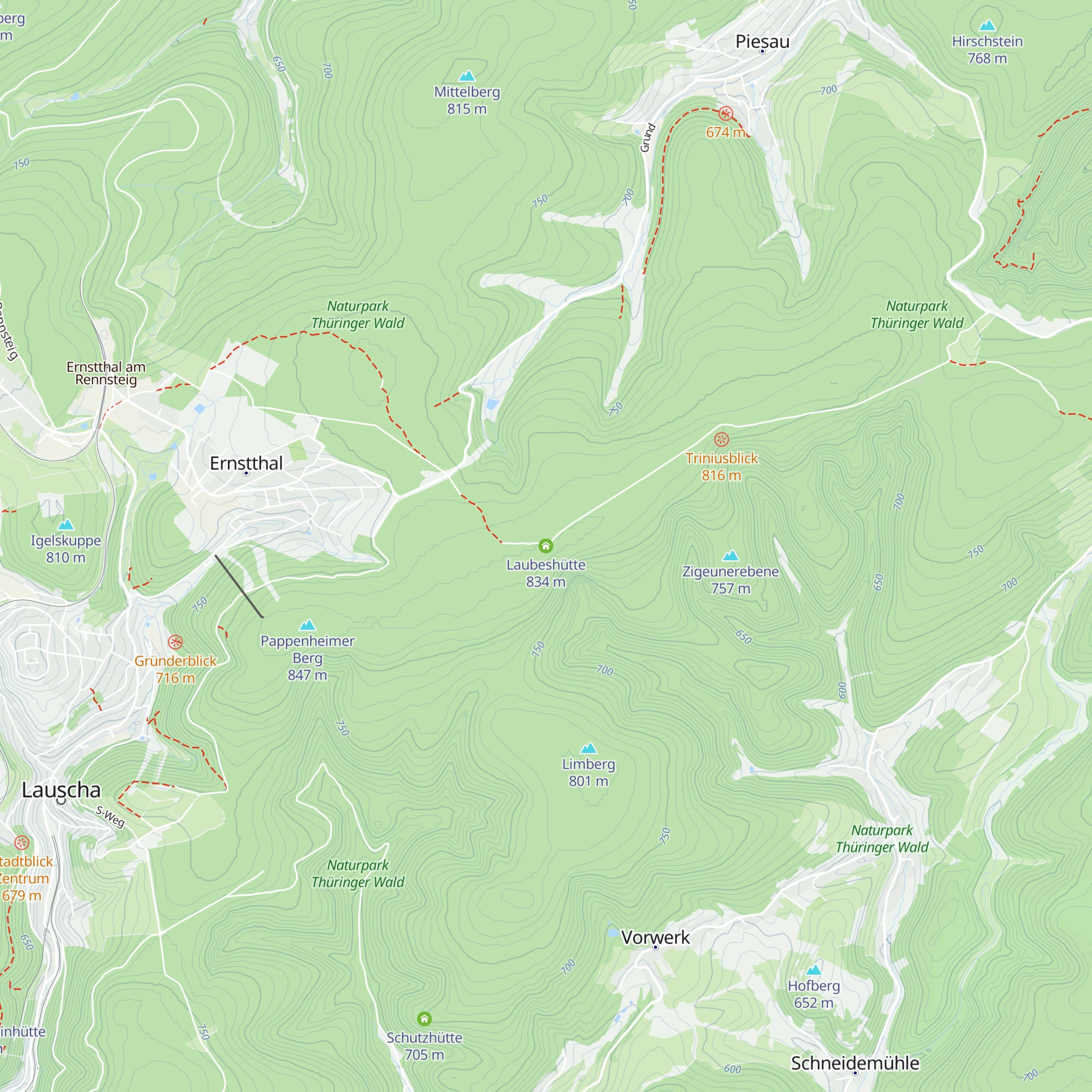 Laubeshütte map
