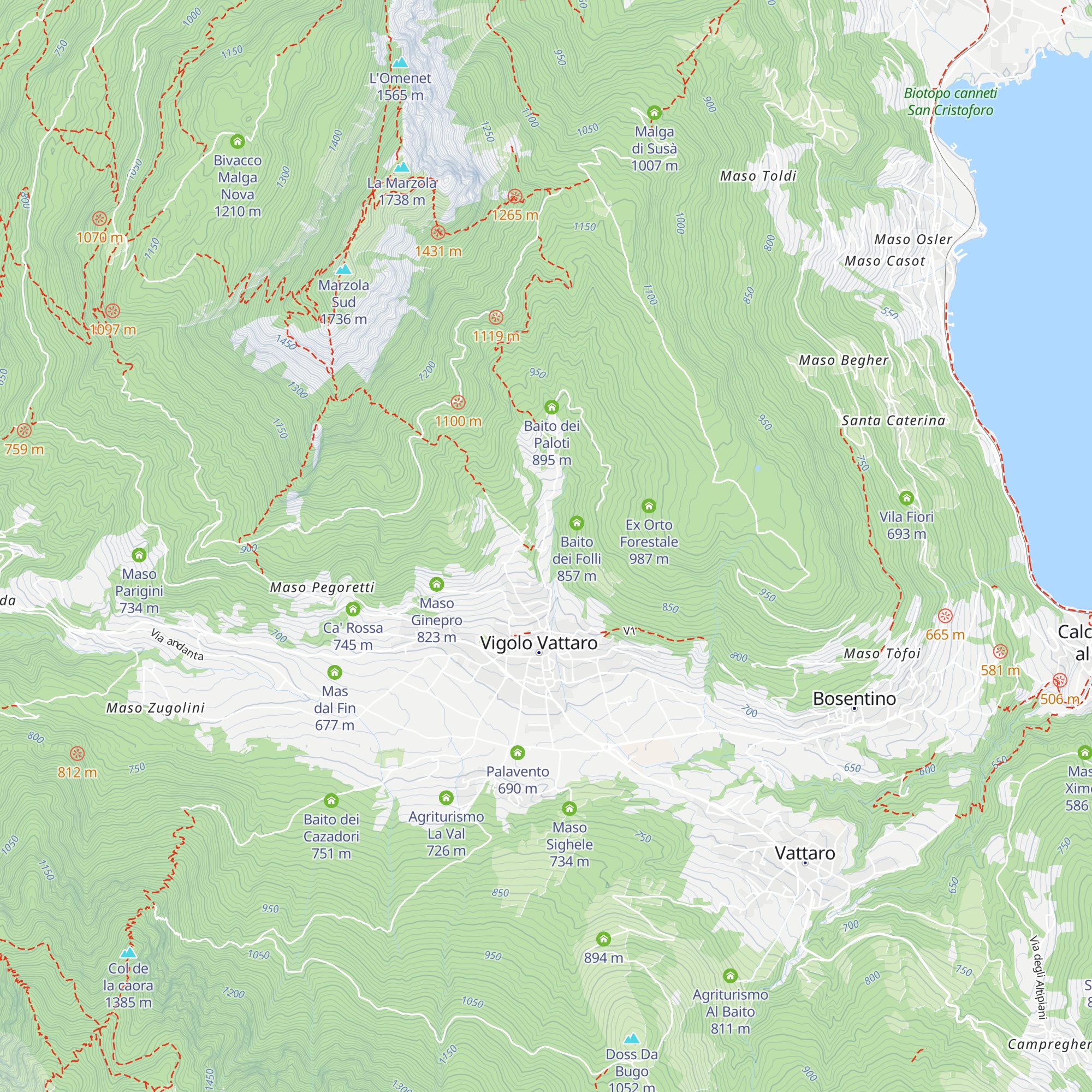 Agritur La Sabbionara map