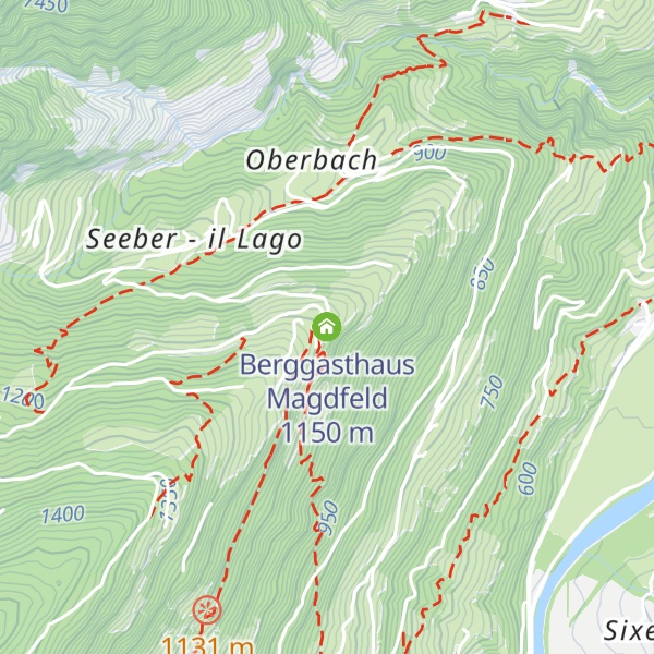 Map of Berggasthaus Magdfeld