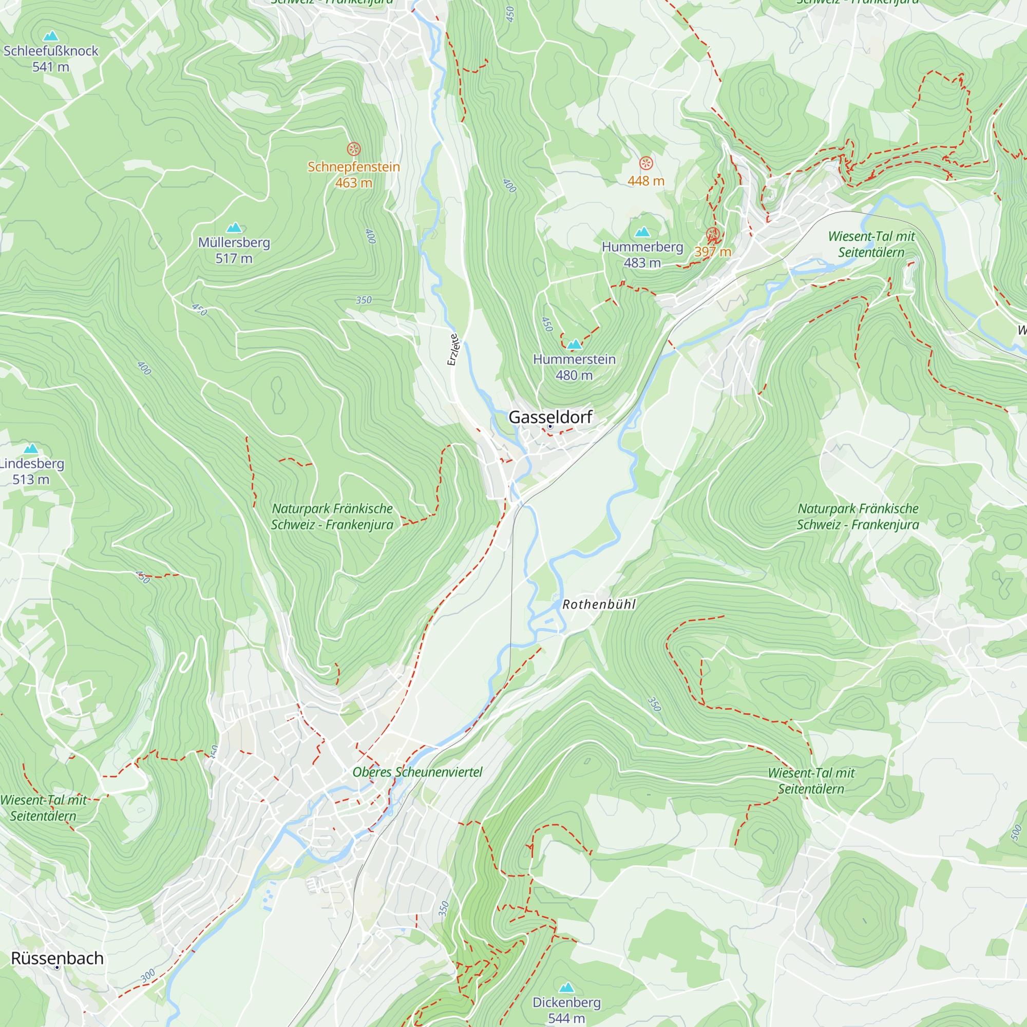 Mittelfrankenhütte map