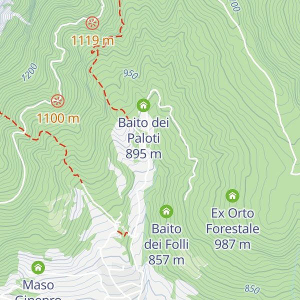 Map of Baito dei Toninati