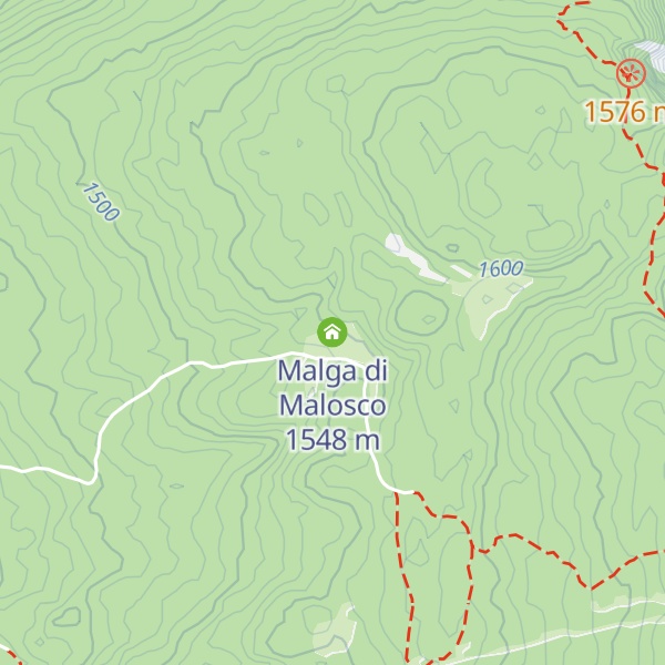 Map of Malga di Malosco
