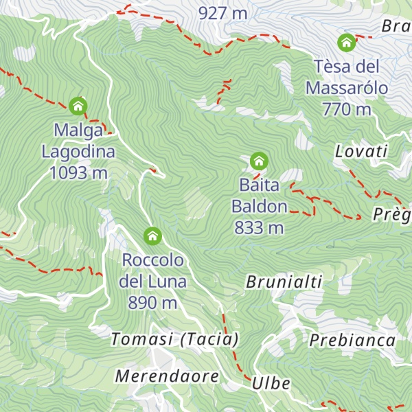 Map of Tesa del Dorino