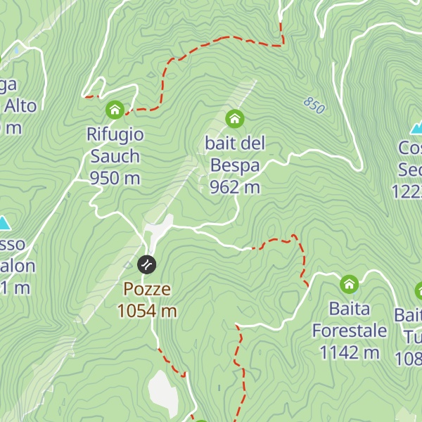 Map of Bait del Felice