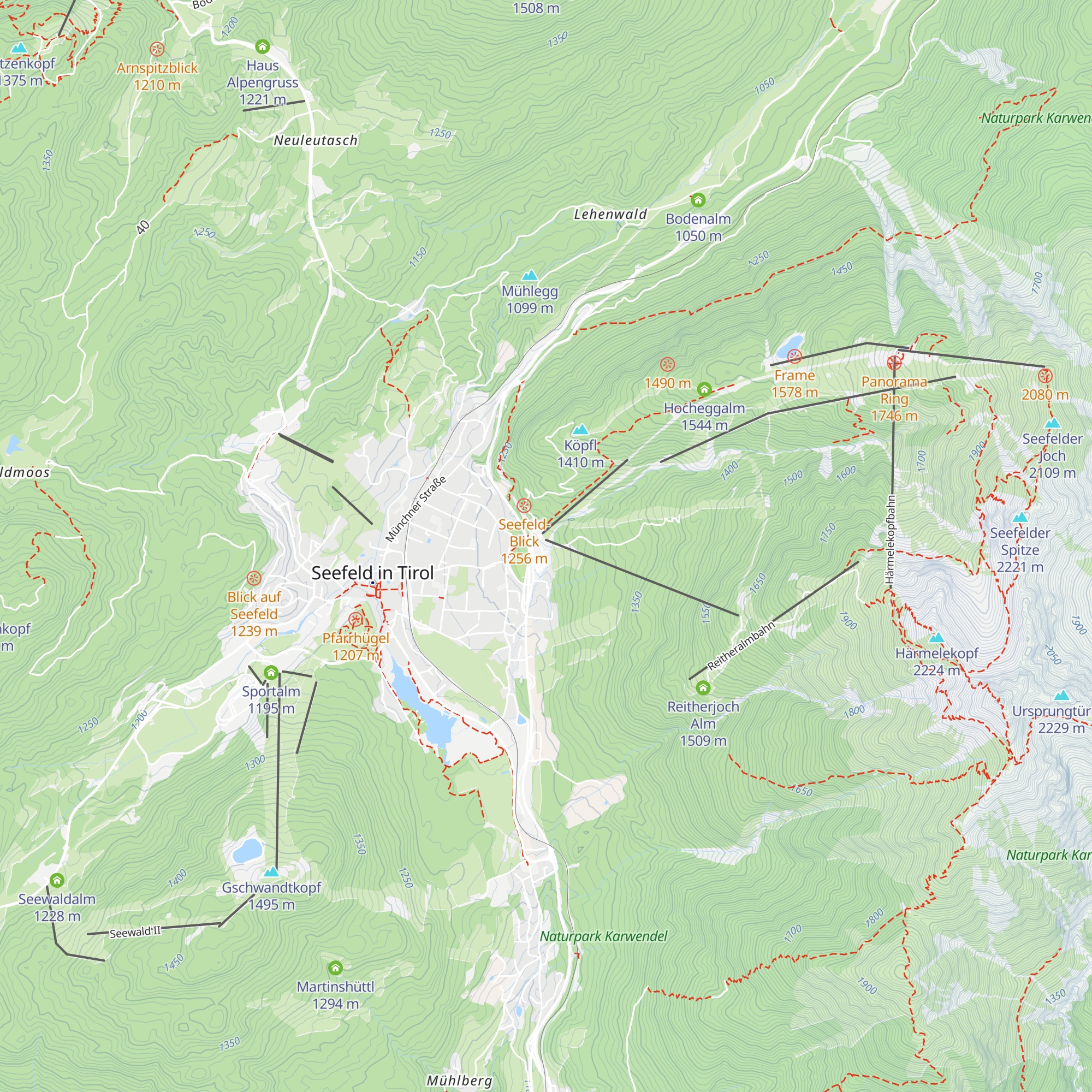 Schialm map