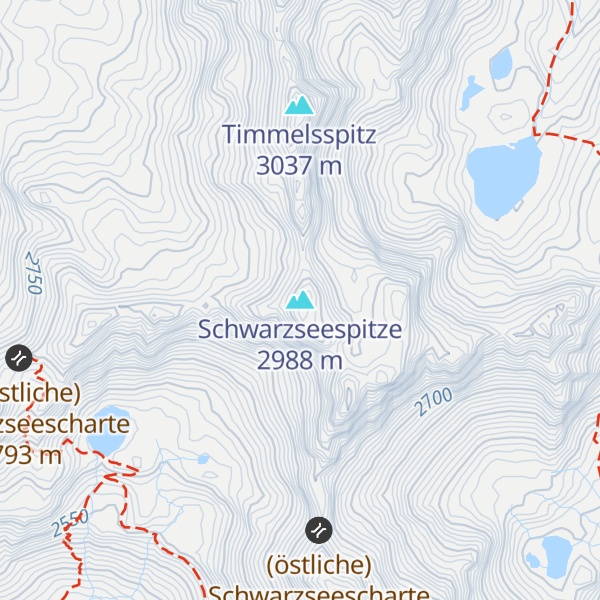 Map of Schwarzseespitze