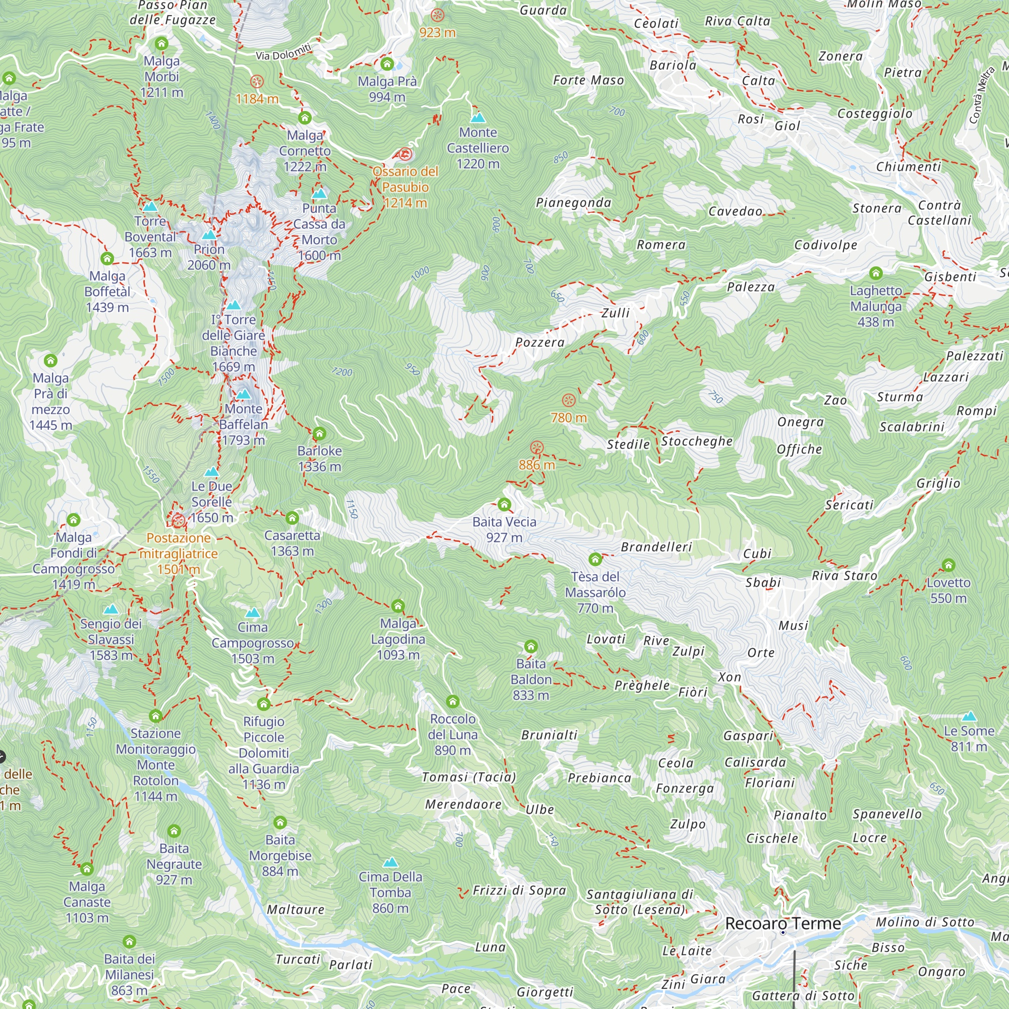 Baita Vecia map