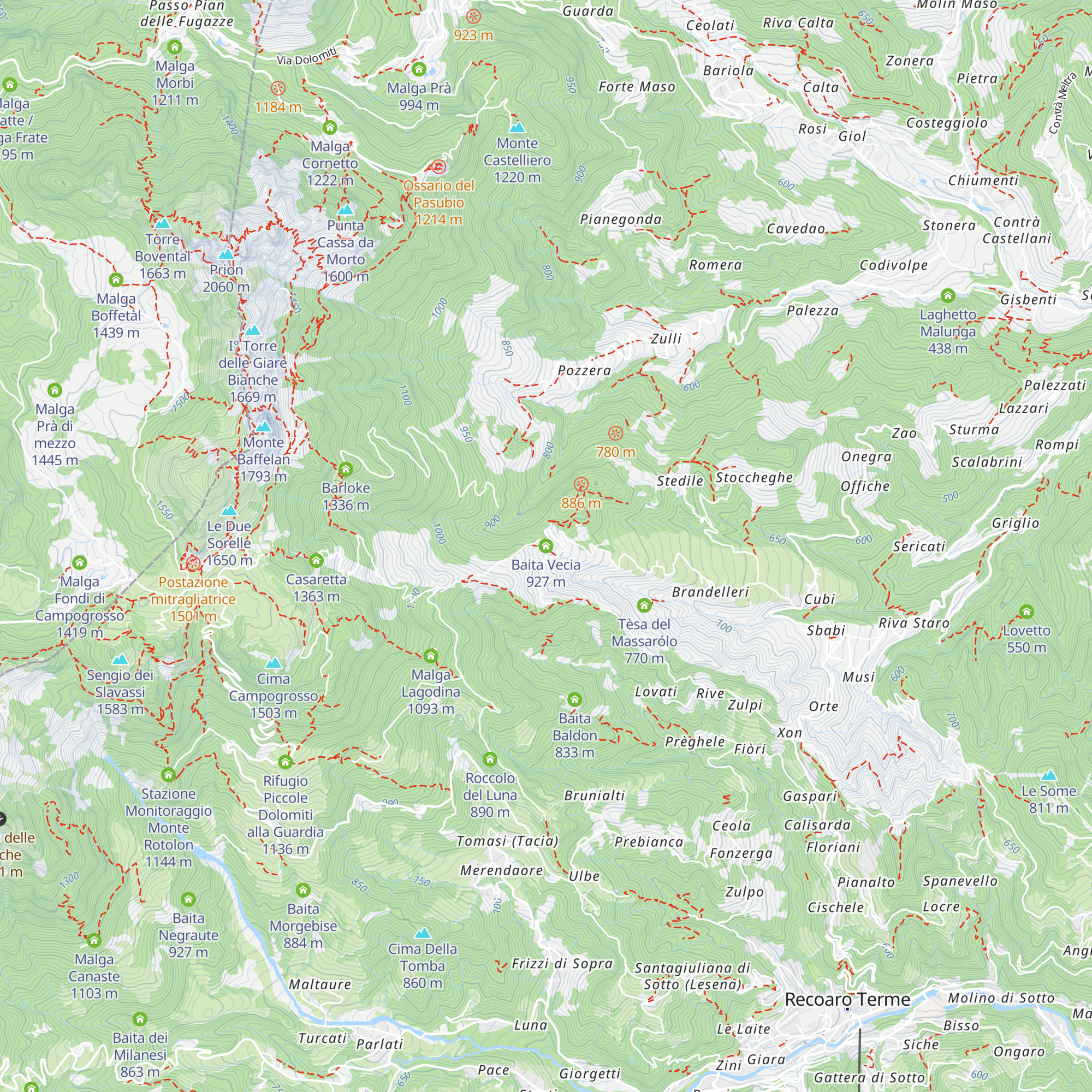 Baita Vecia map