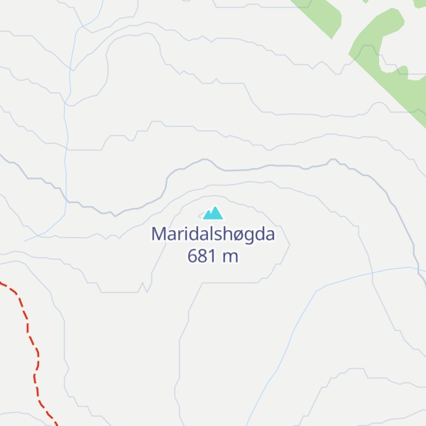 Map of Maridalshøgda