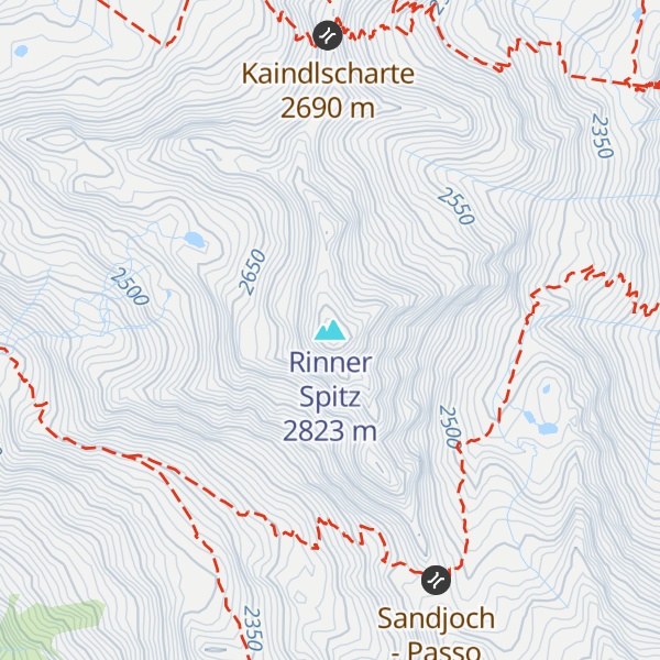 Map of Rinner Spitz