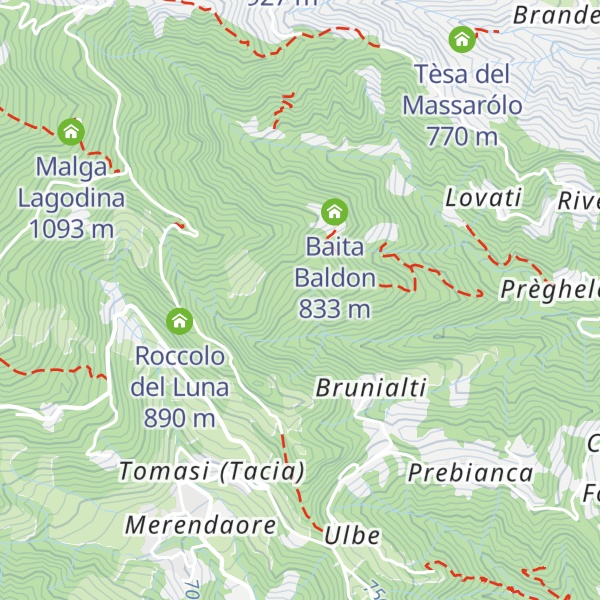Map of casa diroccata