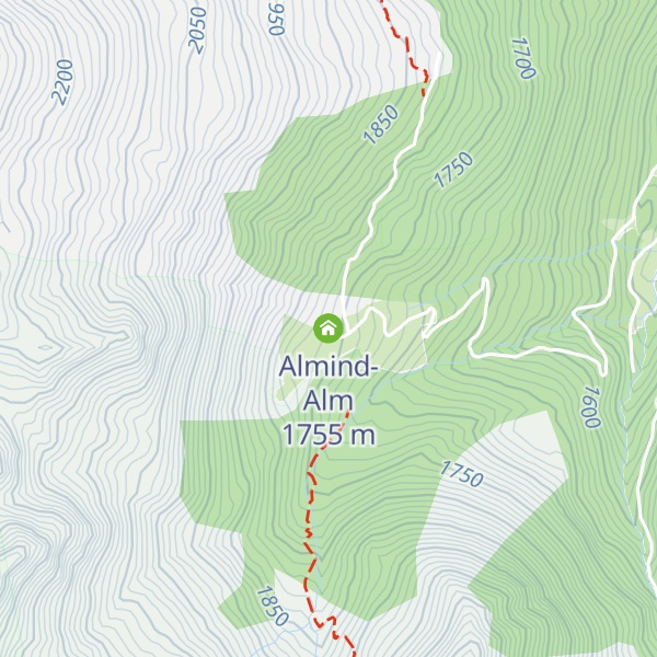 Map of Almind-Alm