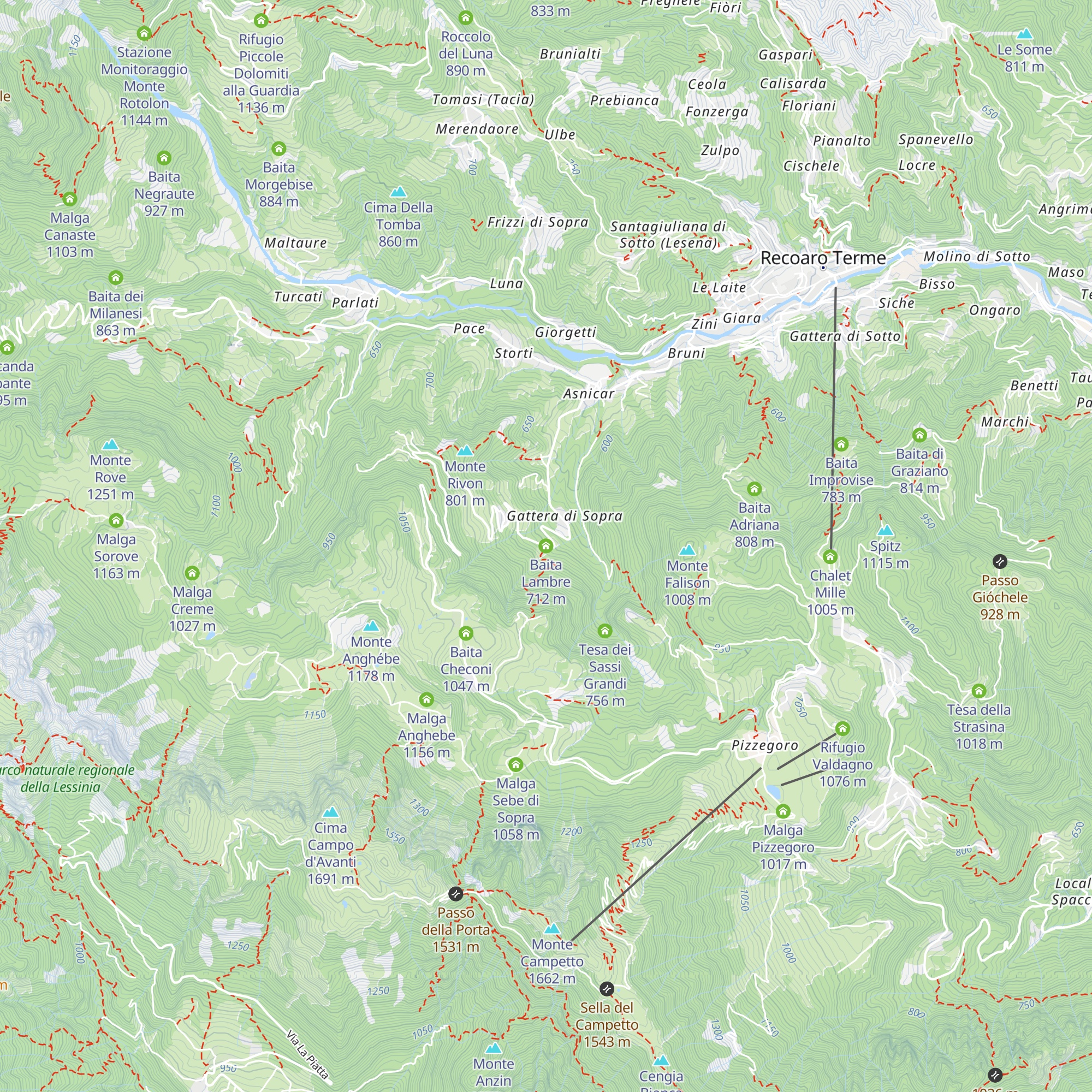 Baita Lambre map