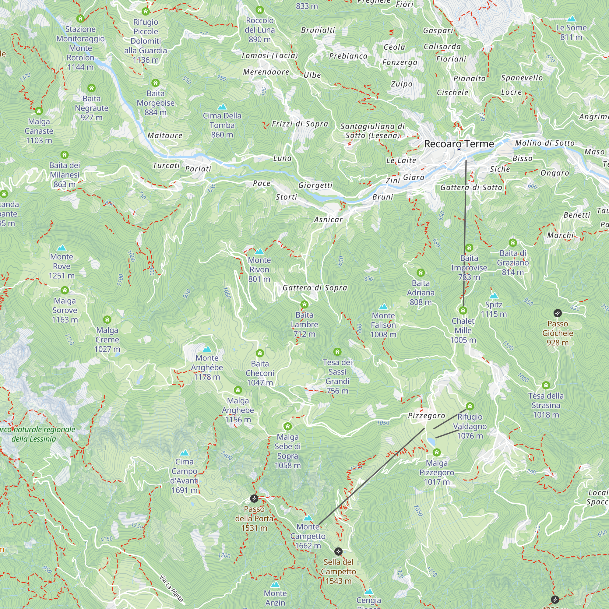 Baita Lambre map