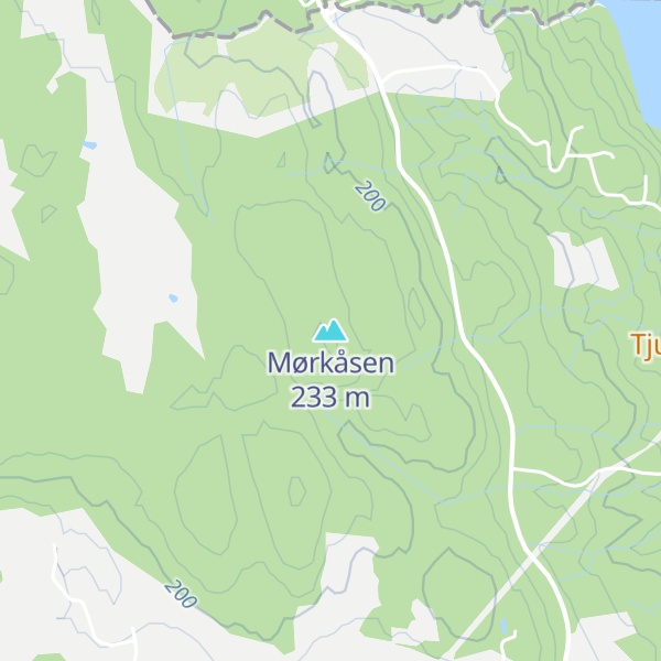Map of Mørkåsen