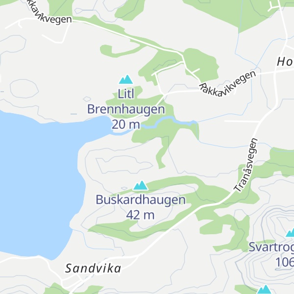Map of Hedninghaugan
