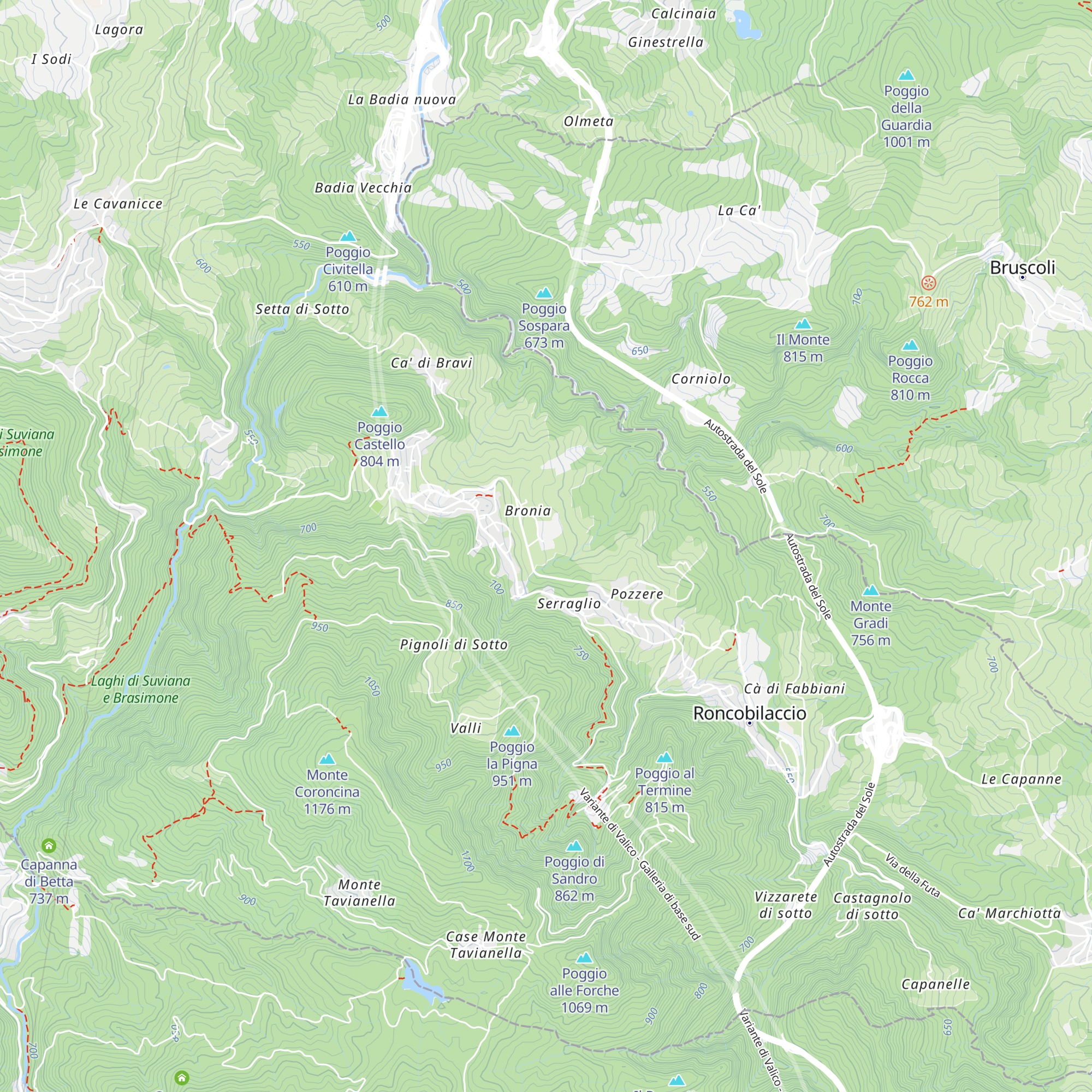 Baita Bronia map