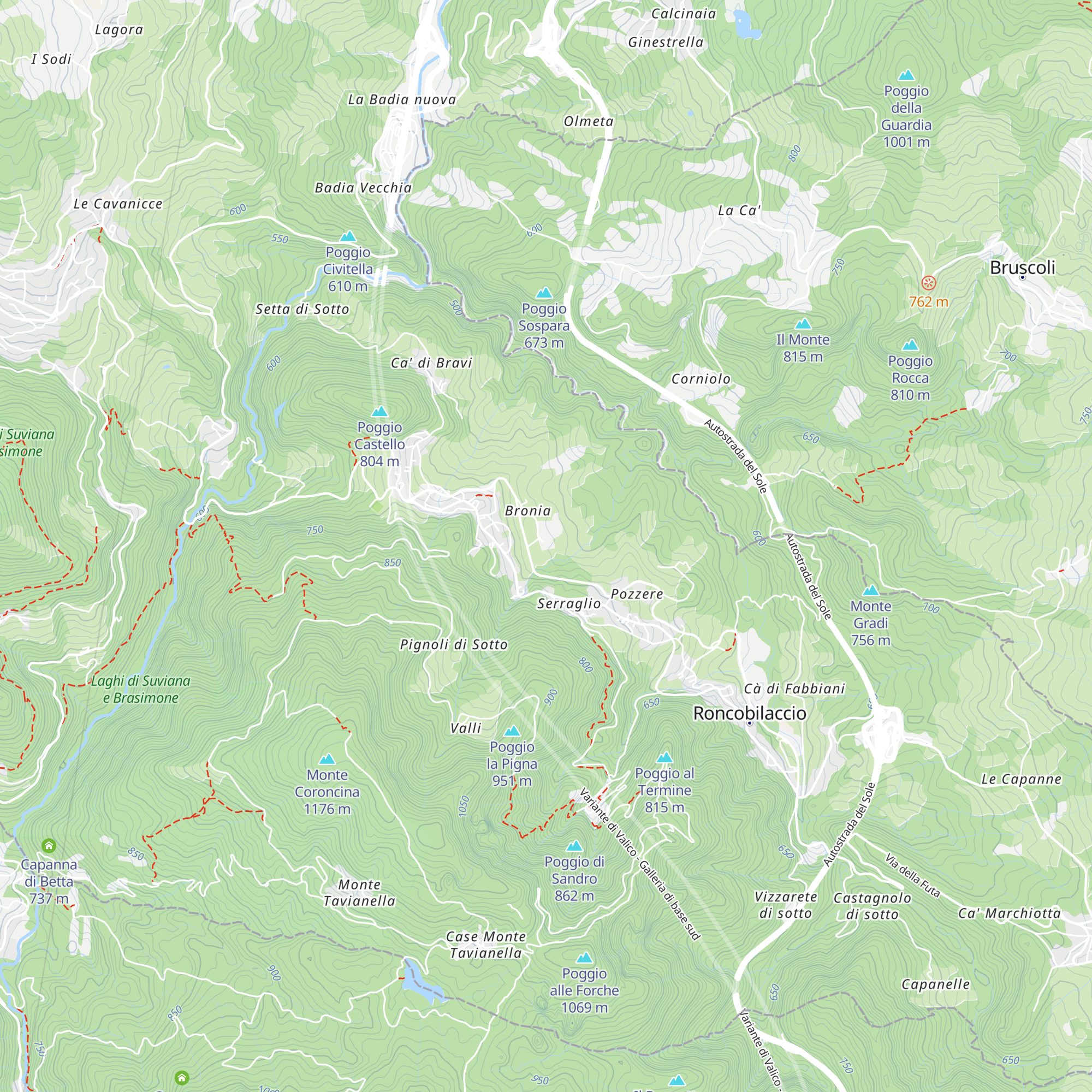 Baita Bronia map