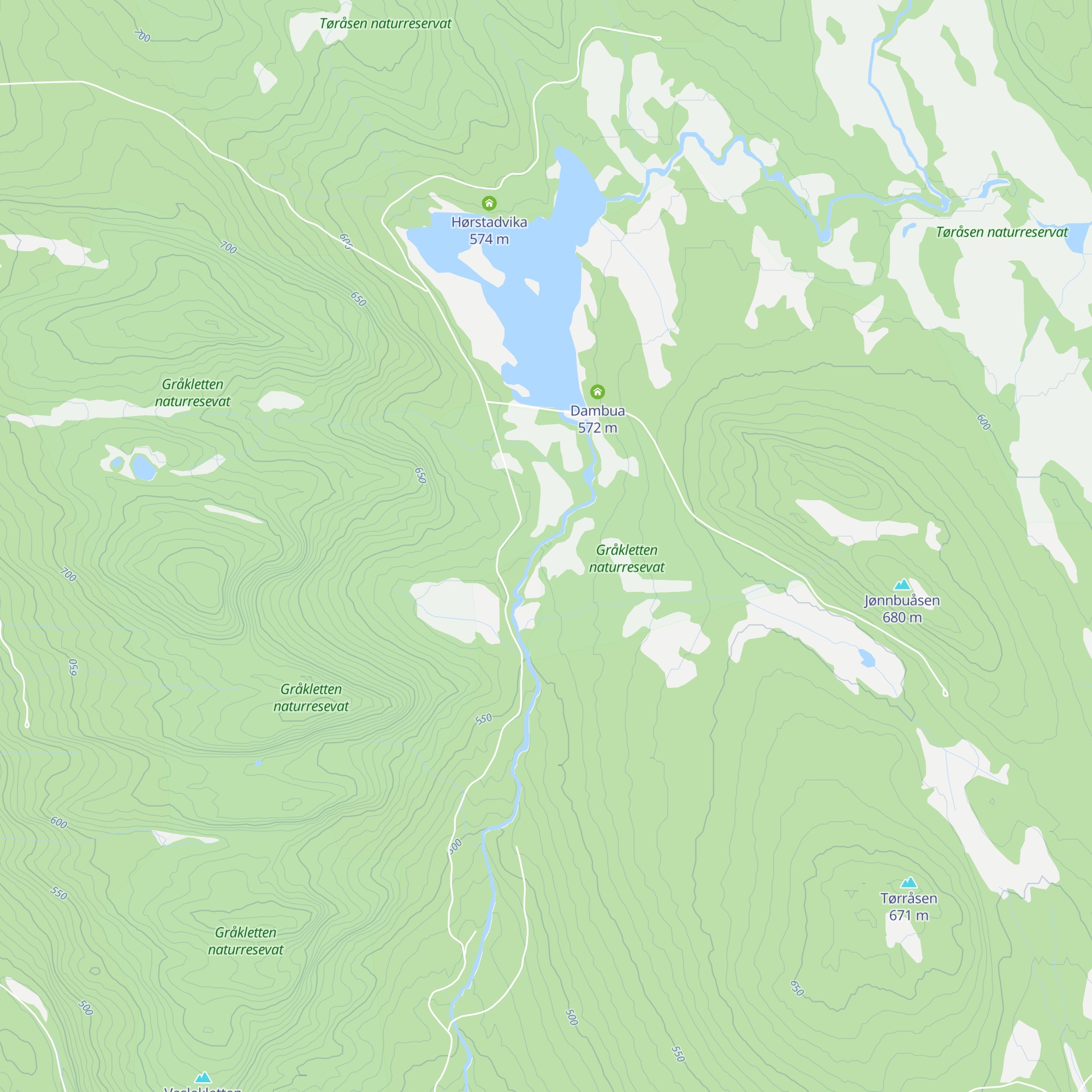 Nedre Dambua map