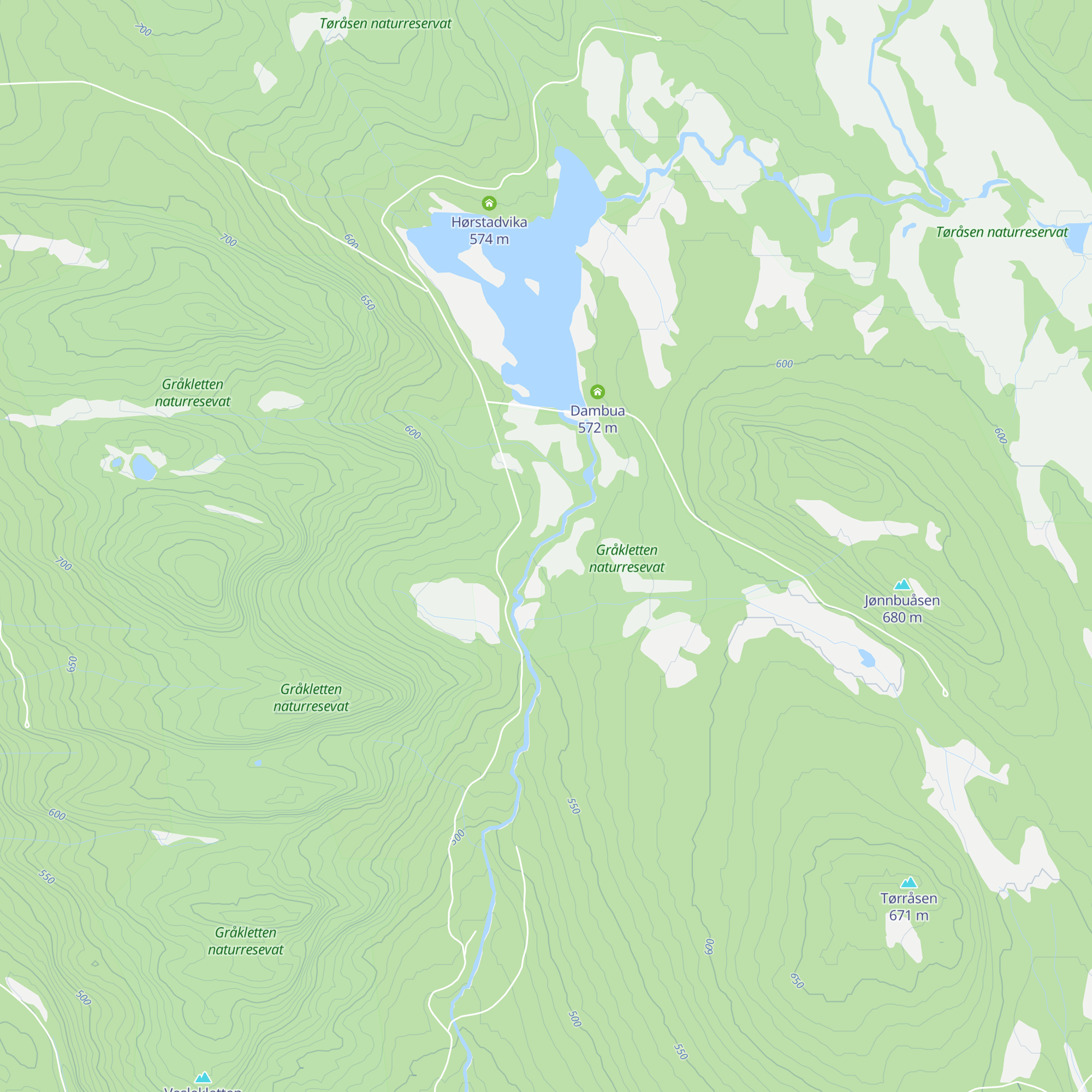 Nedre Dambua map