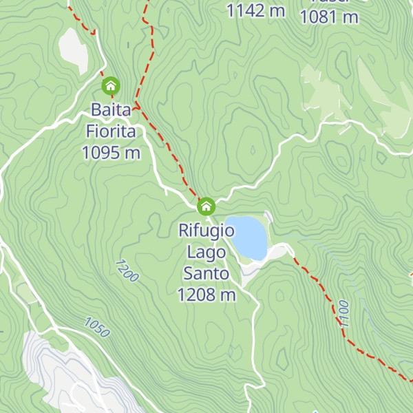 Map of Rifugio Lago Santo