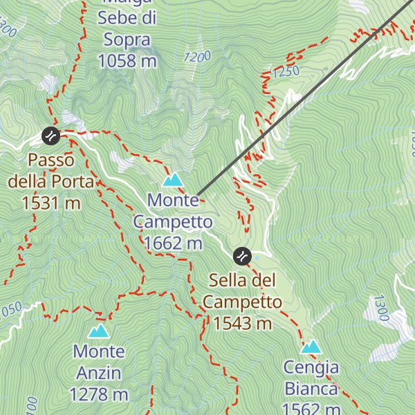 Map of Chalet Montefalcone