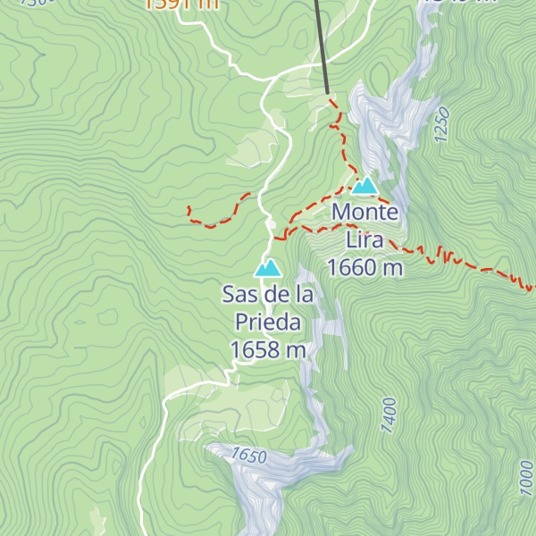Map of Sas de la Prieda