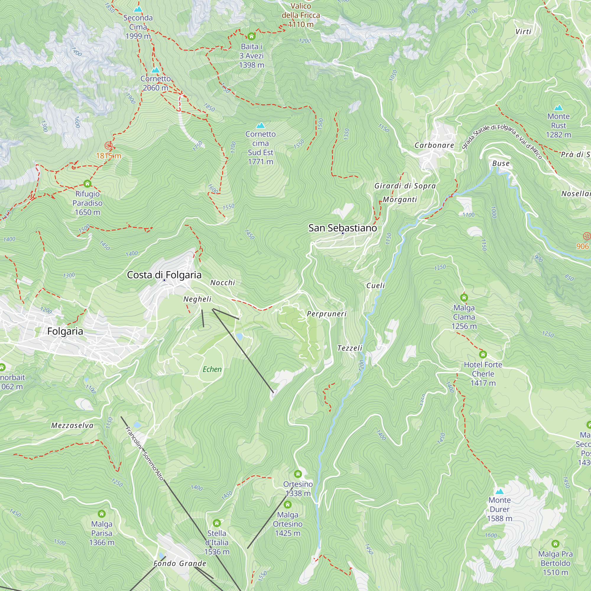 Chalet Passo Sommo map