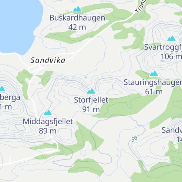 Map of Storfjellet