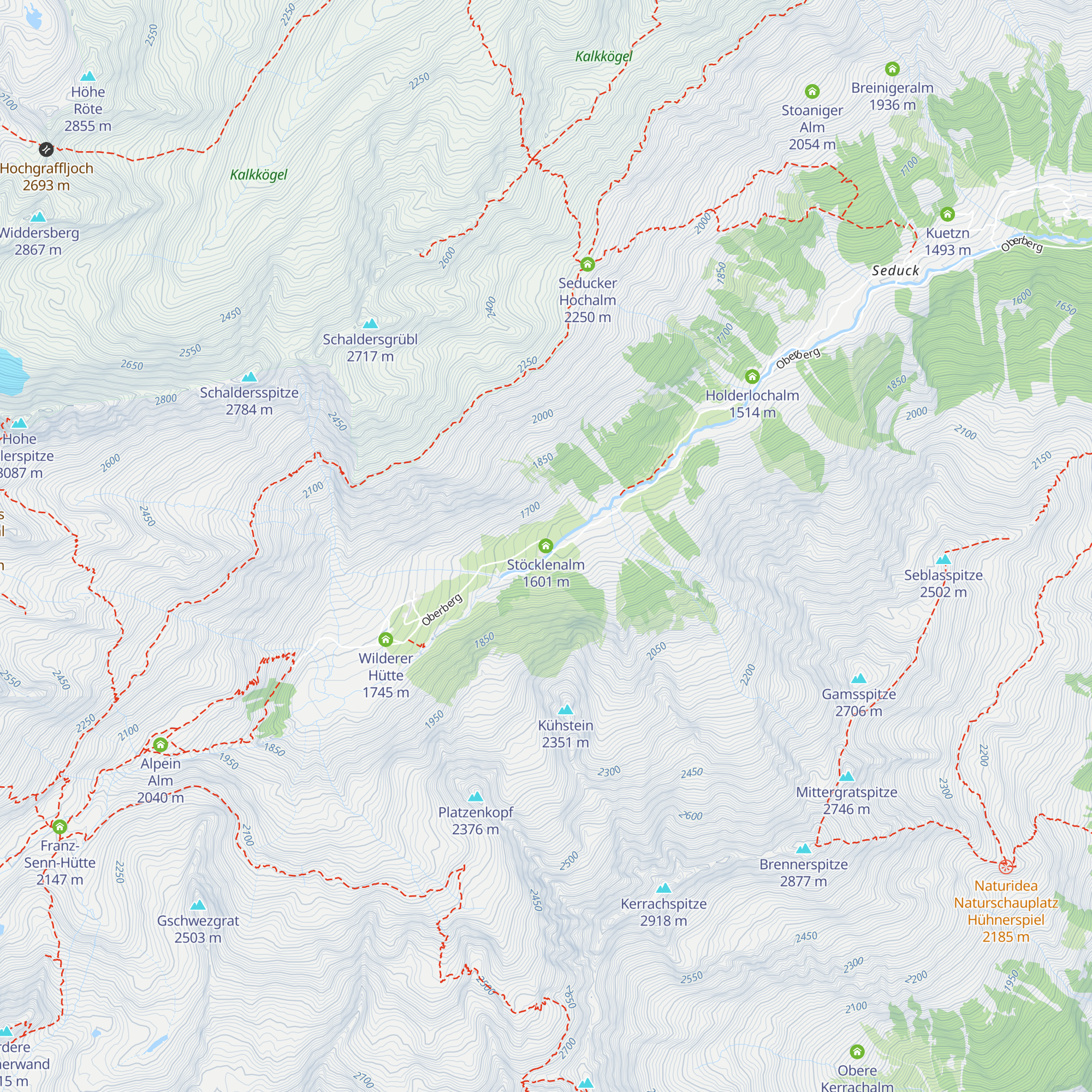 Stöcklenalm map