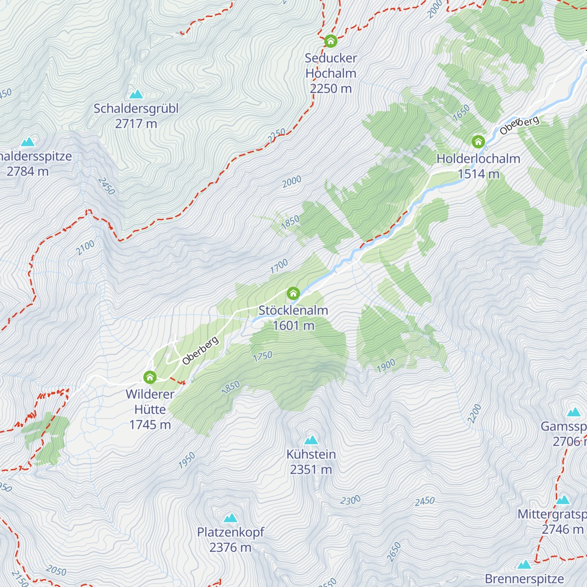 Stöcklenalm map
