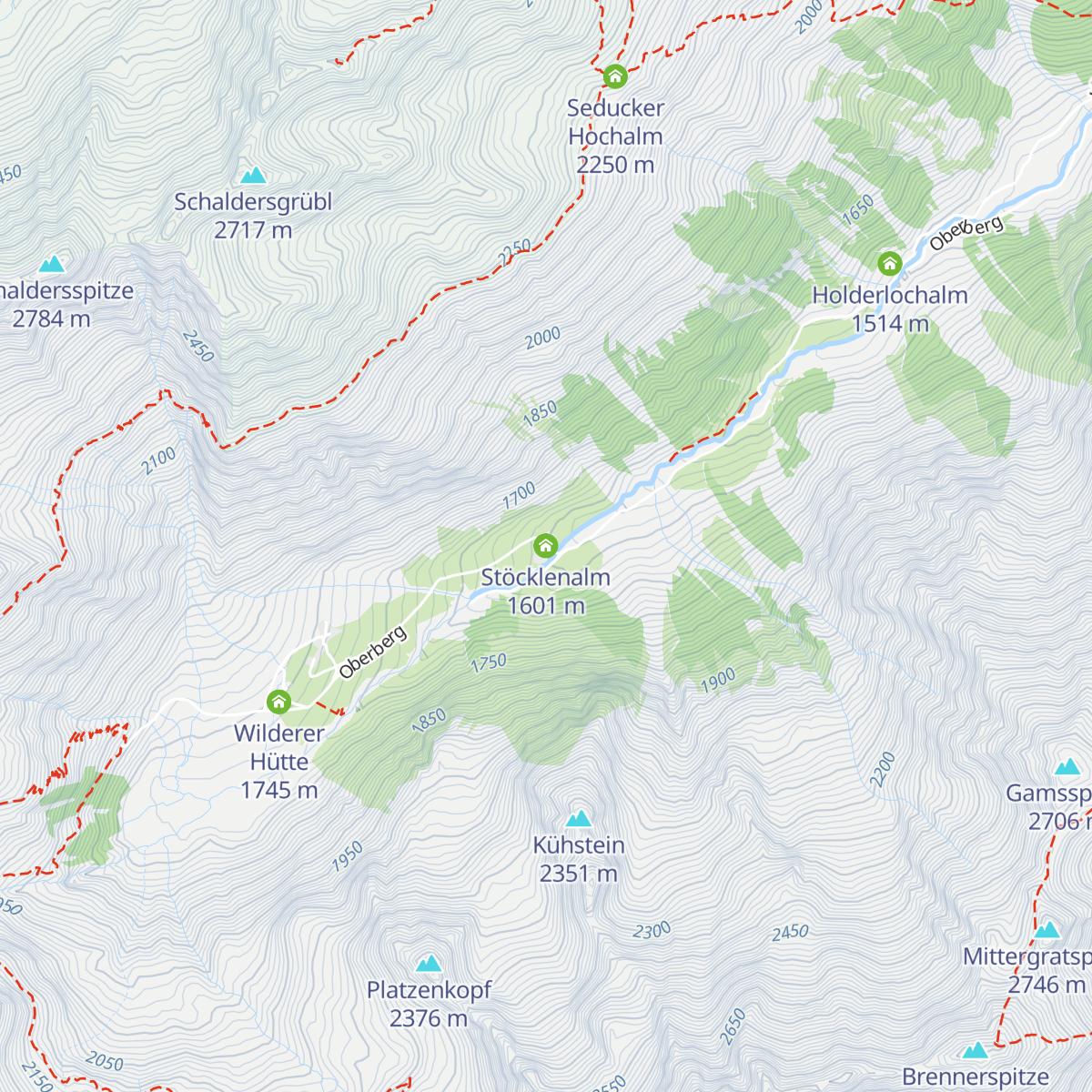 Stöcklenalm map
