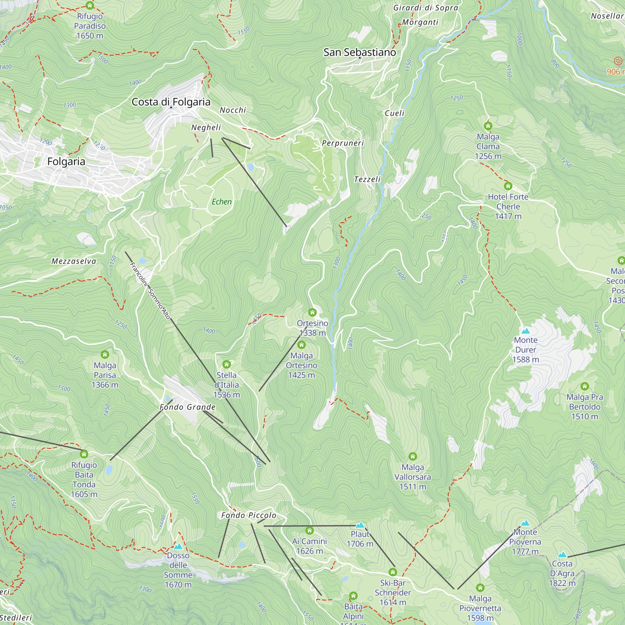 Ortesino map