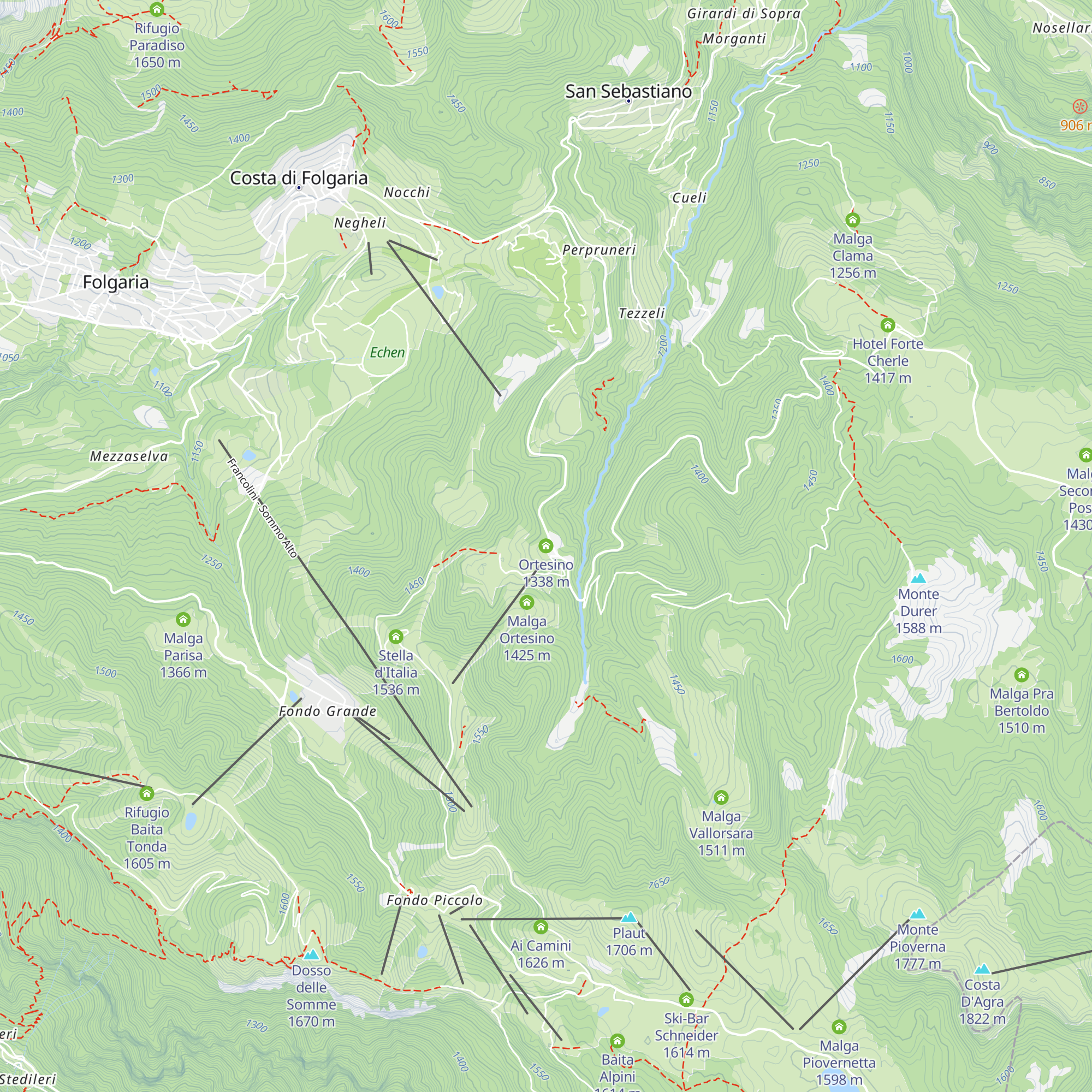 Ortesino map