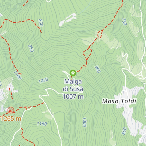 Map of Malga di Susà