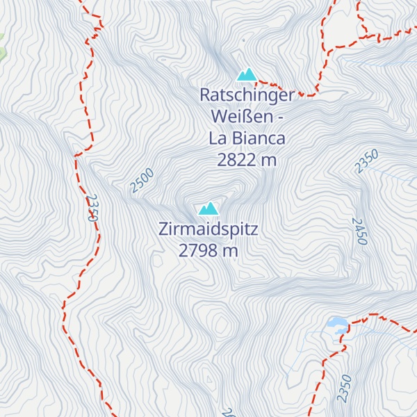 Map of Zirmaidspitz