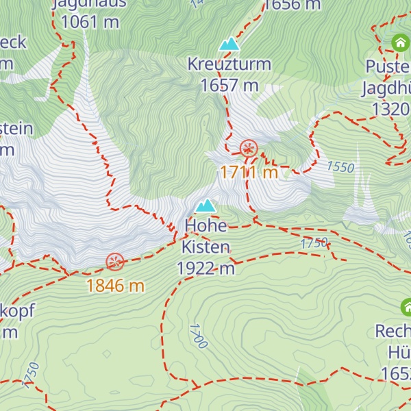 Map of Hohe Kisten