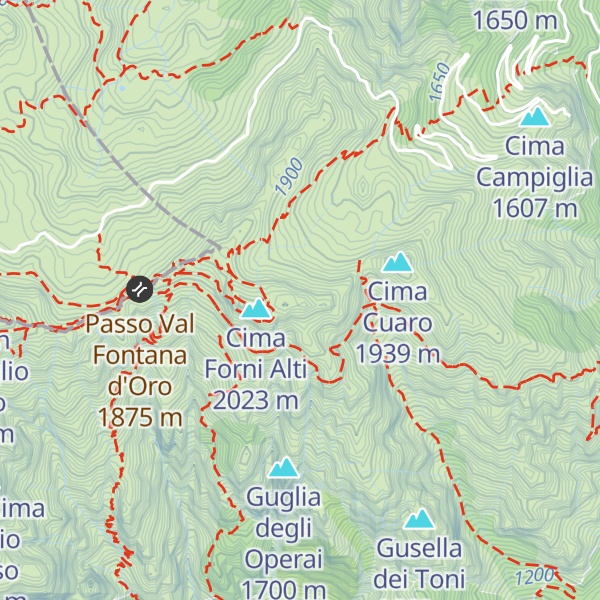 Map of Sasso delle Poe