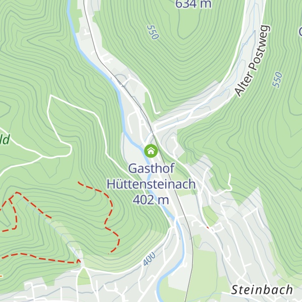 Map of Gasthof Hüttensteinach