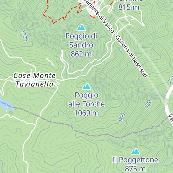 Map of Poggio alle Forche