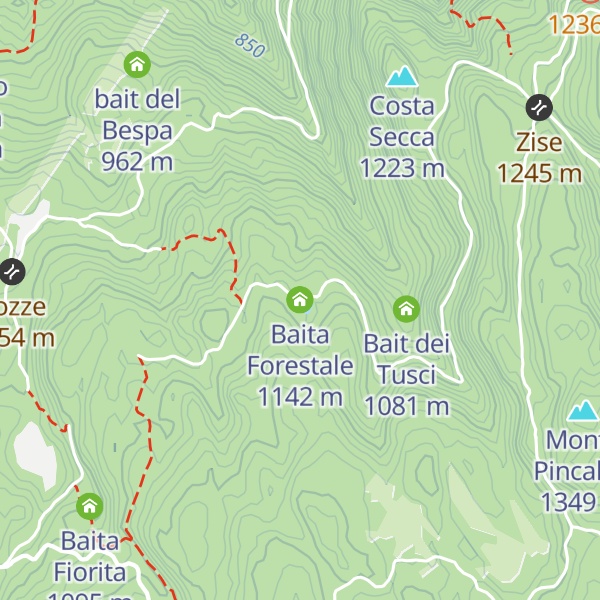Map of Baita Forestale